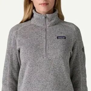 Patagonia Women's Heather Gray Quarter-Zip Fleece